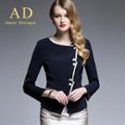 Side-button Jacket / Pencil Skirt
