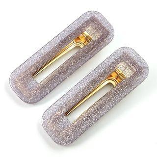 Glitter Hair Clip As Shown In Figure - One Size