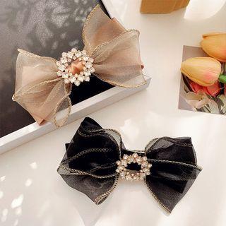 Bow Mesh Hair Clip / Set