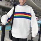 Rainbow Panel Sweater