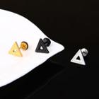 Stainless Steel Triangle Plug Earring
