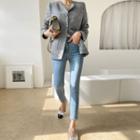 Button-up M Lange Jacket Gray - One Size