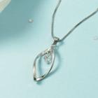 Rhinestone Pendant Alloy Necklace Necklace - Silver - One Size
