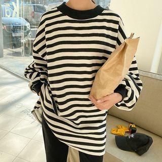 Over-fit Stripe Sweatshirt