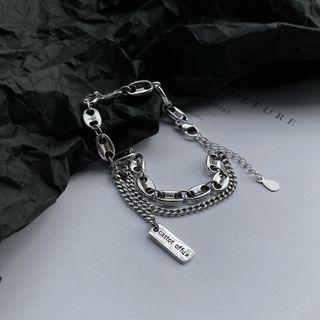 Lettering Chained Bracelet