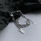Lettering Chained Bracelet