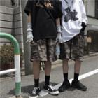 Camouflage-print Cargo Shorts