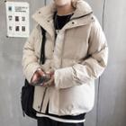 Stand-collar Padded Zip Parka
