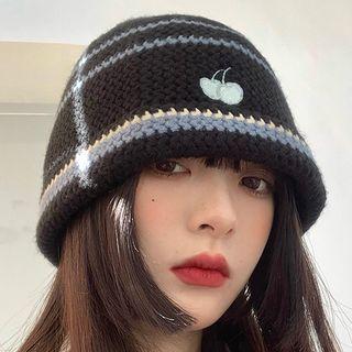 Cherry Embroidered Beanie