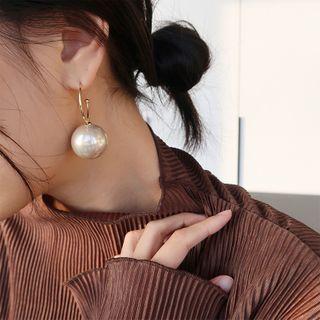 Faux Pearl Dangle Earring 1 Pair - Champagne - One Size