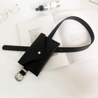 Flap Belt Bag Black - One Size