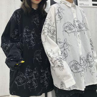 Couple Matching Face-graphic Shirt