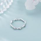 Open Ring J102 - Silver - One Size