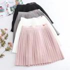 Sweetheart Embroidered Pleated Skirt
