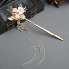 Retro Faux Crystal Flower Hair Stick As Shown In Figure - One Size