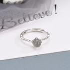 925 Sterling Silver Moonstone Ring Rs449 - Platinum - One Size
