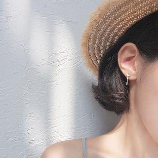 Sterling Silver Single Water Drop Earring