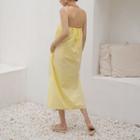 Open-back Drawstring Long Sundress