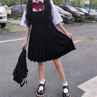 Elbow-sleeve Shirt / Jumper Dress