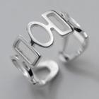Geometric Sterling Silver Open Ring S925 Silver Ring - Silver - One Size