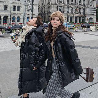 Hooded Padded Midi Coat / Jacket