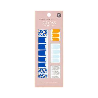 Missha - Dashing Diva Magic Gloss Nail Gel Strip - 5 Types #20 Floral Bikini