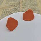 Irregular Matte Alloy Earring 1 Pair - Tangerine - One Size