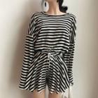 Long-sleeve Striped T-shirt / Shorts