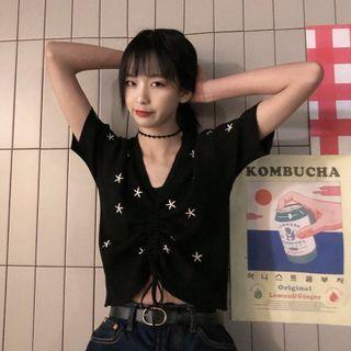 All Over Embroidery Knit Top