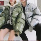 Couple Matching Glitter Padded Jacket