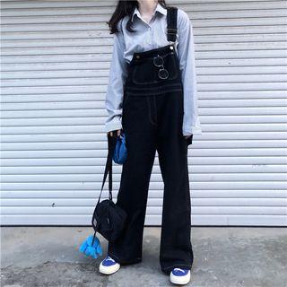 Wide-leg Overall Jeans
