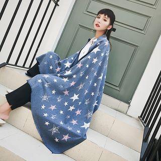 Star Patterned Winter Scarf