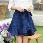 Stripe Panel Mermaid Skirt