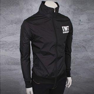 Stand-collar Slim-fit Windbreaker