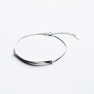 925 Sterling Silver Bar Bracelet 925 Silver - Ins - As Shown In Figure - One Size