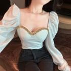 Cold Shoulder Chain Top