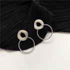 925 Sterling Silver Hoop Drop Earring 1 Pair - Earrings - One Size