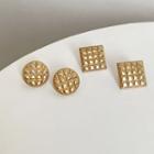 Quilted Stud Earring