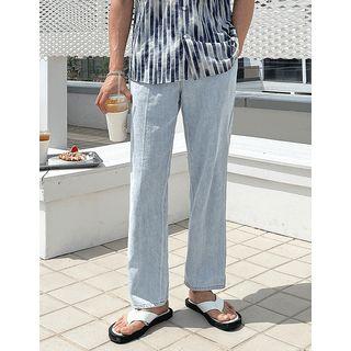 Waistband Wide-leg Jeans