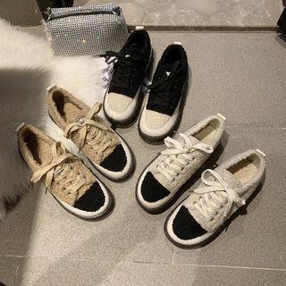 Two-tone Fleece Sneakers