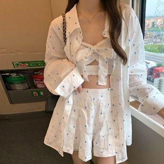 Linen Shirt / Skort / Camisole Top