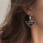 Triangle Lettering Earring