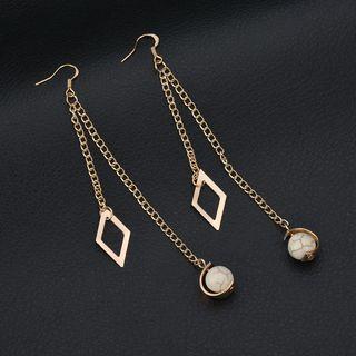 Geometric Chain Drop Earrings