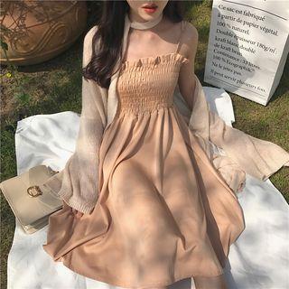 Smocked Chiffon Dress