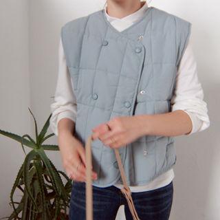 Double-breasted Quilted Vest