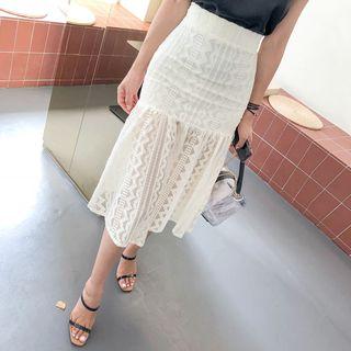 Sheer Lace Mermaid Skirt