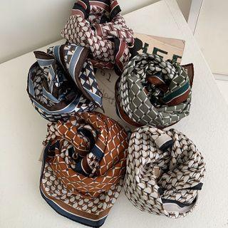 Pattern Silky Square Scarf