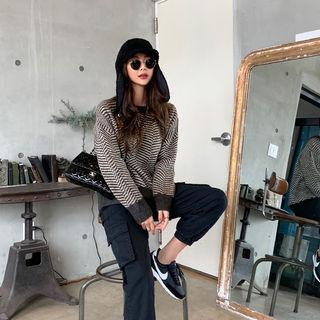 Ringer Herringbone Sweater