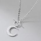 Moon Pendant Sterling Silver Necklace S925 Silver - Silver - One Size