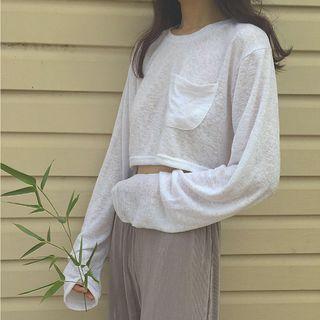 Long Sleeve Cropped T-shirt